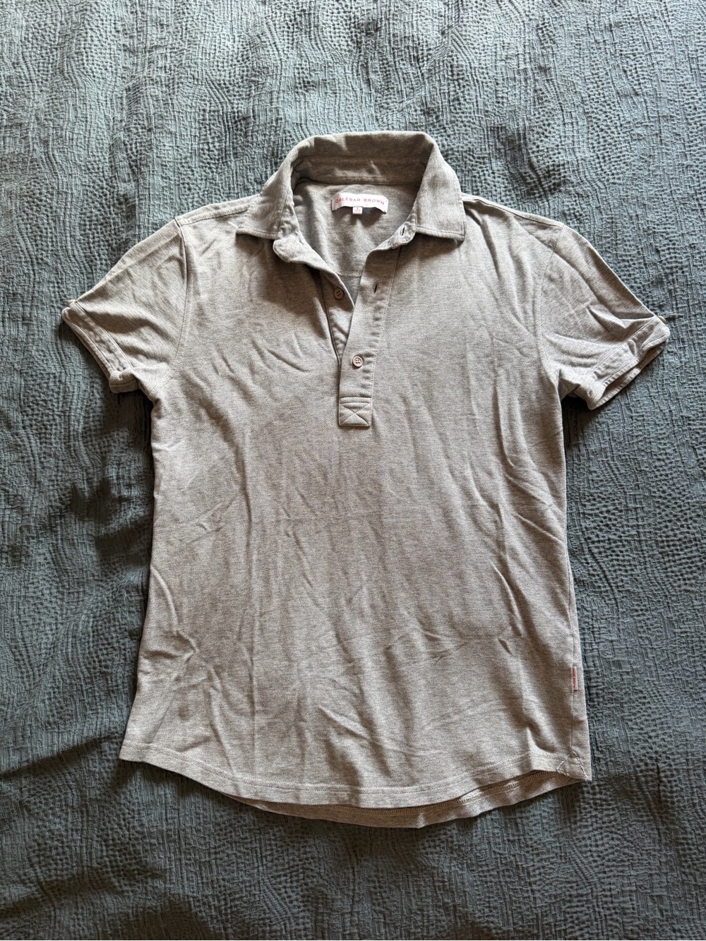 Orlebar Brown Men's Gray Polo Shirt